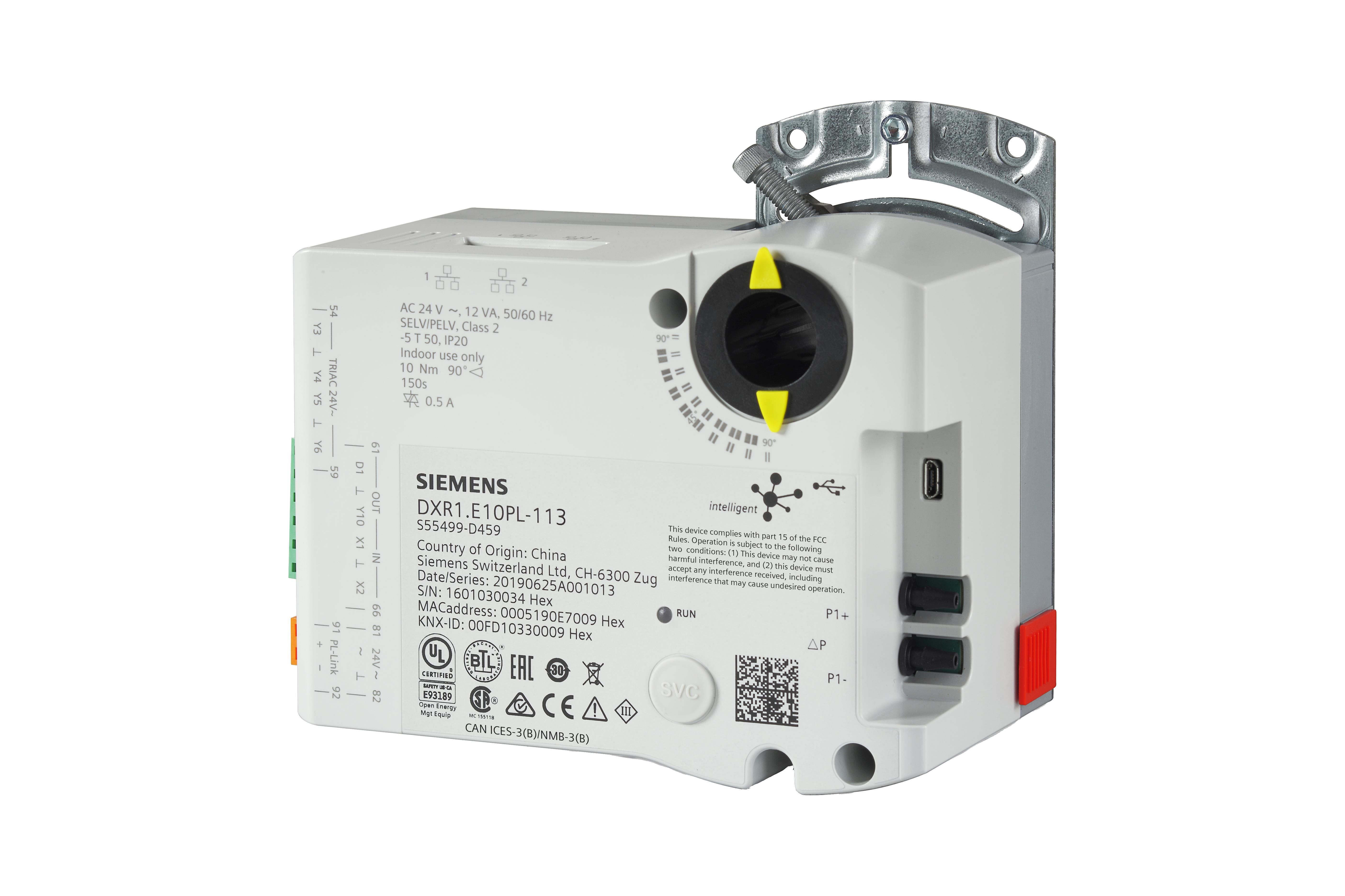 kele.com | Siemens Industry DXR1.E10PL-113/US | Actuators & Dampers ...