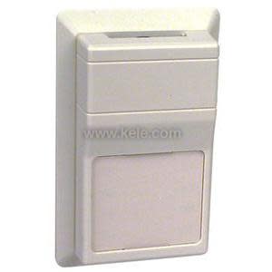 A small beige plastic wall unit featuring a narrow slot near the top and a smooth blank rectangular panel below, used as a sensor or transmitter
