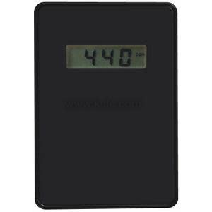 Black CO2 monitor with digital readout of 440 and vented case