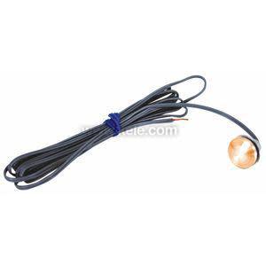Long black cable with small copper bulb sensor.