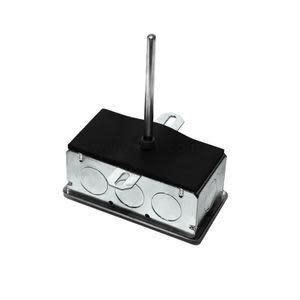 Long white cable with a brass sensor tip attached to a small grey terminal box