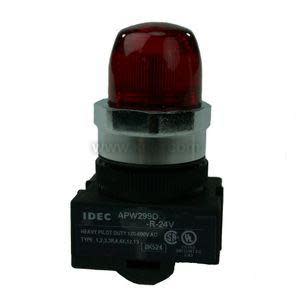 Red rectangular power supply labeled APW299D-R 24 V.