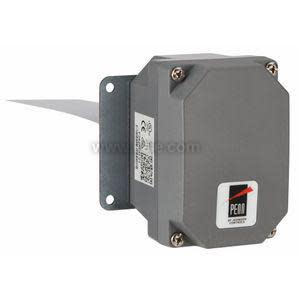 Metal switch housing with copper tube and long silver paddle attached.