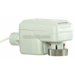 Large gray actuator with red adjustment knob on end.