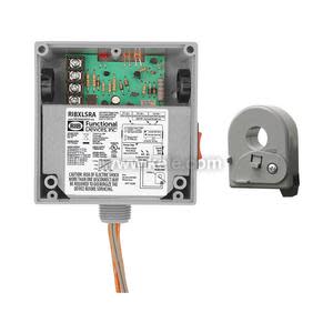 Grey split-core current sensor with adjustment screw and leads