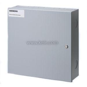 Gray terminal block with multiple wiring connection points.