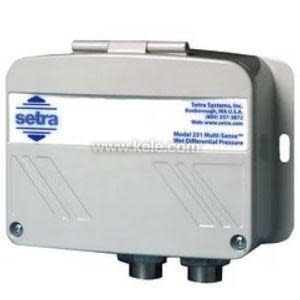 Grey rectangular pressure transmitter labeled 'Model 231 MultiSense' with two connector ports on bottom.