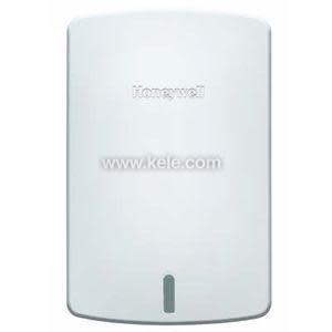 Small white oval-shaped wireless sensor with subtle vents and mounting holes