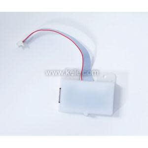 Rectangular white component with a short ribbon cable ending in a plug.