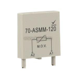 Off-white electronic module labeled 70-ASMM 120 with a small circuit symbol and two prongs at the bottom