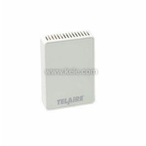 Small rectangular white wall sensor with vent slots along the top edge and a smooth front panel