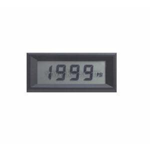 Rectangular black‑framed digital meter with grey LCD screen displaying “1999 psi”.