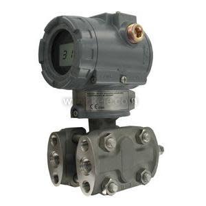 Black rectangular module with a digital display and two brass pressure ports