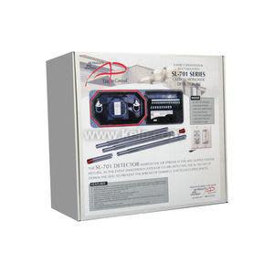 Product box labeled SL-701 Series with images of an air duct smoke detector, components and descriptive text.
