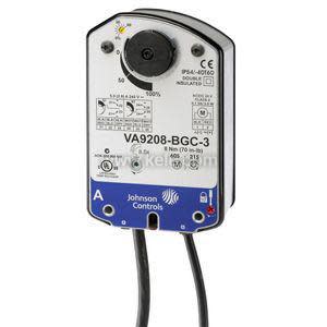 Large grey actuator with circular dial face and two cable entries on top