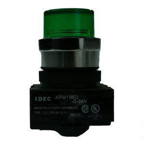 Gray rectangular power supply labeled APW199D-G 24 V.