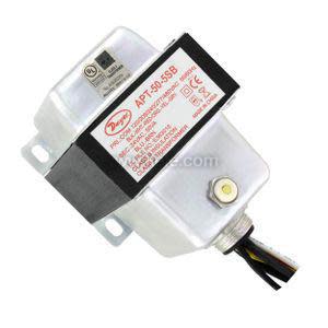 Compact cylindrical pressure sensor with wire leads.