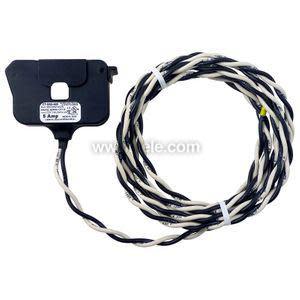 Small black current sensor with square opening and coiled wire