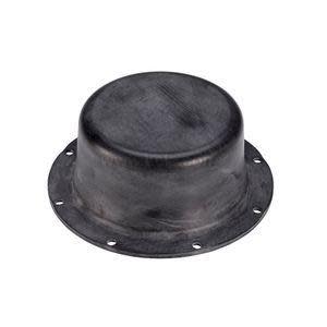 Cylindrical black rubber bellows-like cap with a central mounting hole.