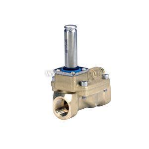 Brass valve with tall silver actuator cylinder