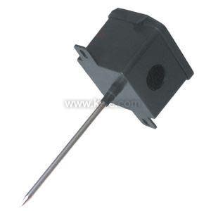 Black sensor box with long metal probe.