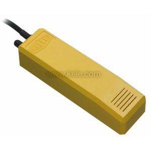 Yellow leak detection sensor with vent.
