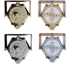 Group of small rectangular thermostat units arranged together