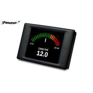 A small black display showing a rainbow-coloured gauge and a 12.0 numeric reading.