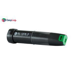 Black USB device with a green squared end containing two small holes.