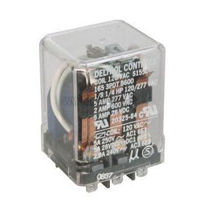 Clear relay on black base with visible coil and contacts