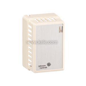 Beige room sensor with metal temperature scale on front