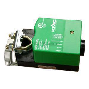 Green rectangular actuator module with a rotating metal disc and cable