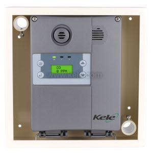 Beige rectangular box with small screen and indicator lights on the front.