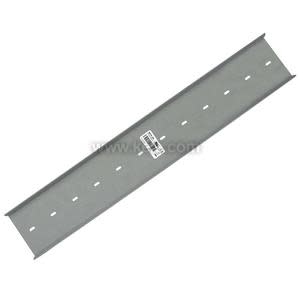 Long grey mounting track with multiple slots.