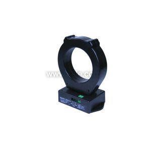 Circular black sensor with a hollow center mounted on a small rectangular base