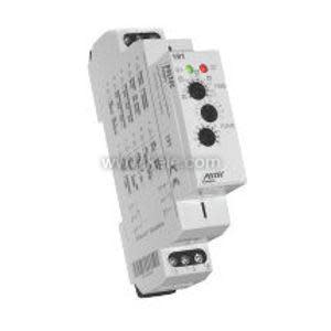Small white timer device with adjustable dials, green and red lights and printed chart