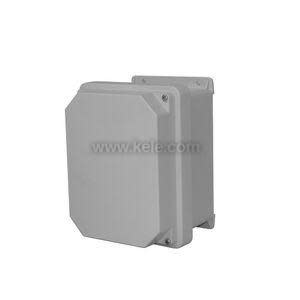 Grey octagonal junction box.