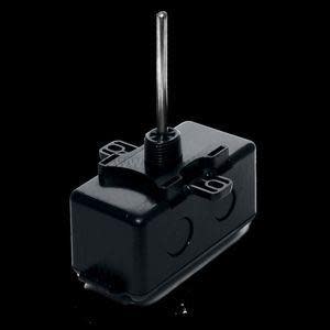 Grey sensor housing with steel probe and strap