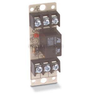 Small circuit board with black relay, screw connectors and indicator light