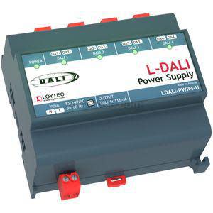 White module with three green LEDs and terminal screws