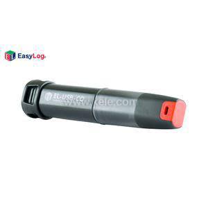 Gray cylindrical USB sensor with a red-tipped end.