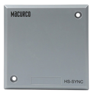 Grey wall plate with rectangular opening and printed label