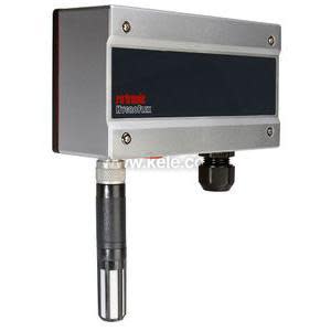 Grey transmitter unit with cylindrical probe and smooth blank front cover