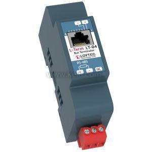 Small white rectangular device with two RJ11 jacks and labelled ports