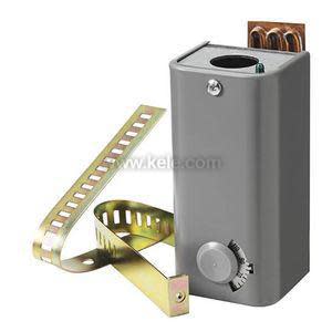 Silver metal sensor with flexible stainless strap and small sensor head