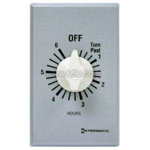 Circular white timer dial with numbers and a knob on a square plate