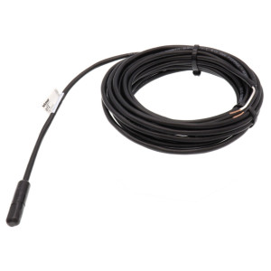 Slab temperature sensor with long black cable and stainless probe.