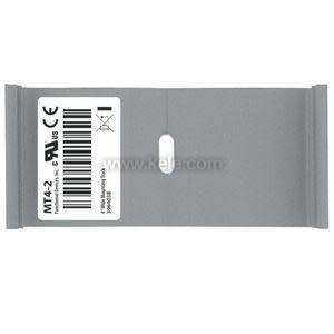 Short grey mounting track with two slots.