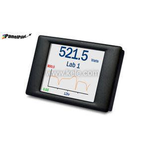 Small digital panel meter with color screen showing a reading and graph
