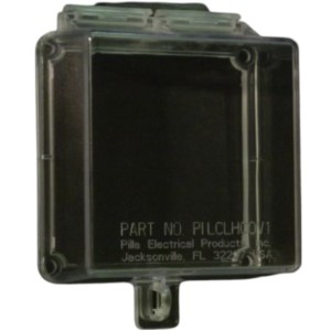 Clear plastic protective cover with hinged lid for wall devices